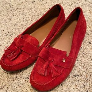 Tommy Hilfiger Red Loafers